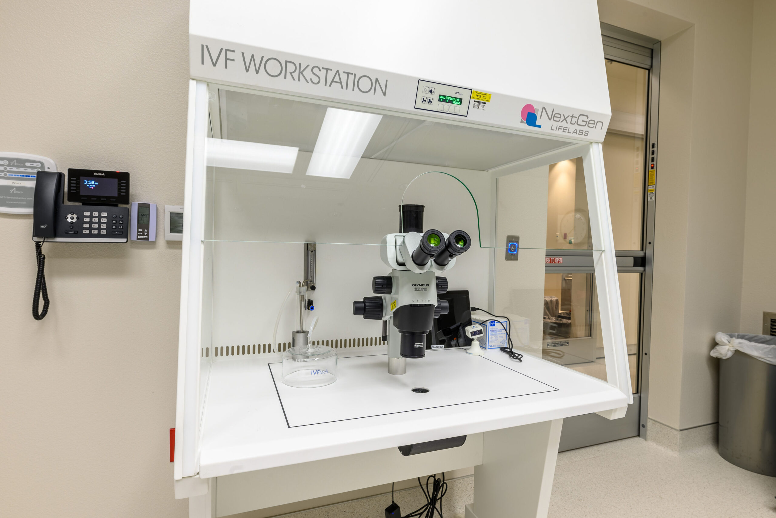 A clinical IVF laboratory, where embryos may be created for gestational surrogacy.