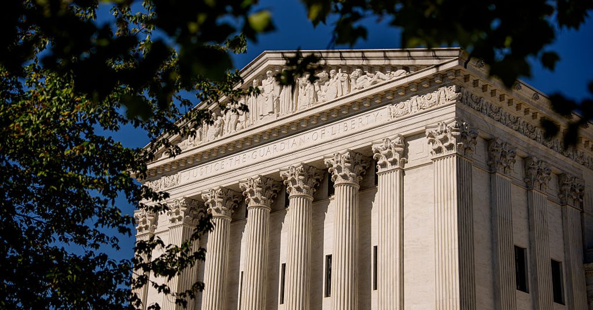 A close view of a publicly available Supreme Court docket page displayed on a computer screen