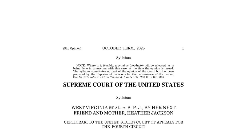 A photograph of the official U.S. Supreme Court opinion document for Counterman v. Colorado, illustrating modern doctrine on true threats