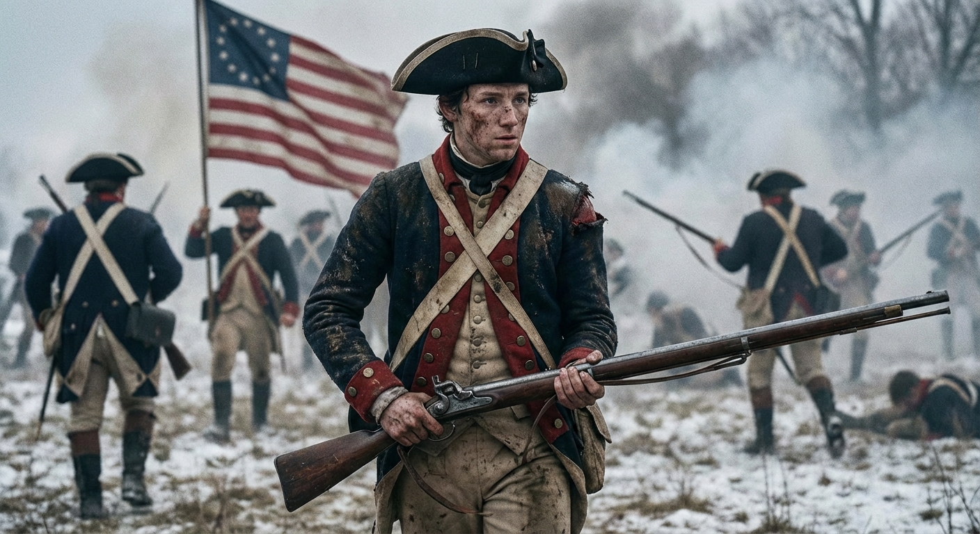 James Monroe serving in the Continental Army during the Revolutionary War