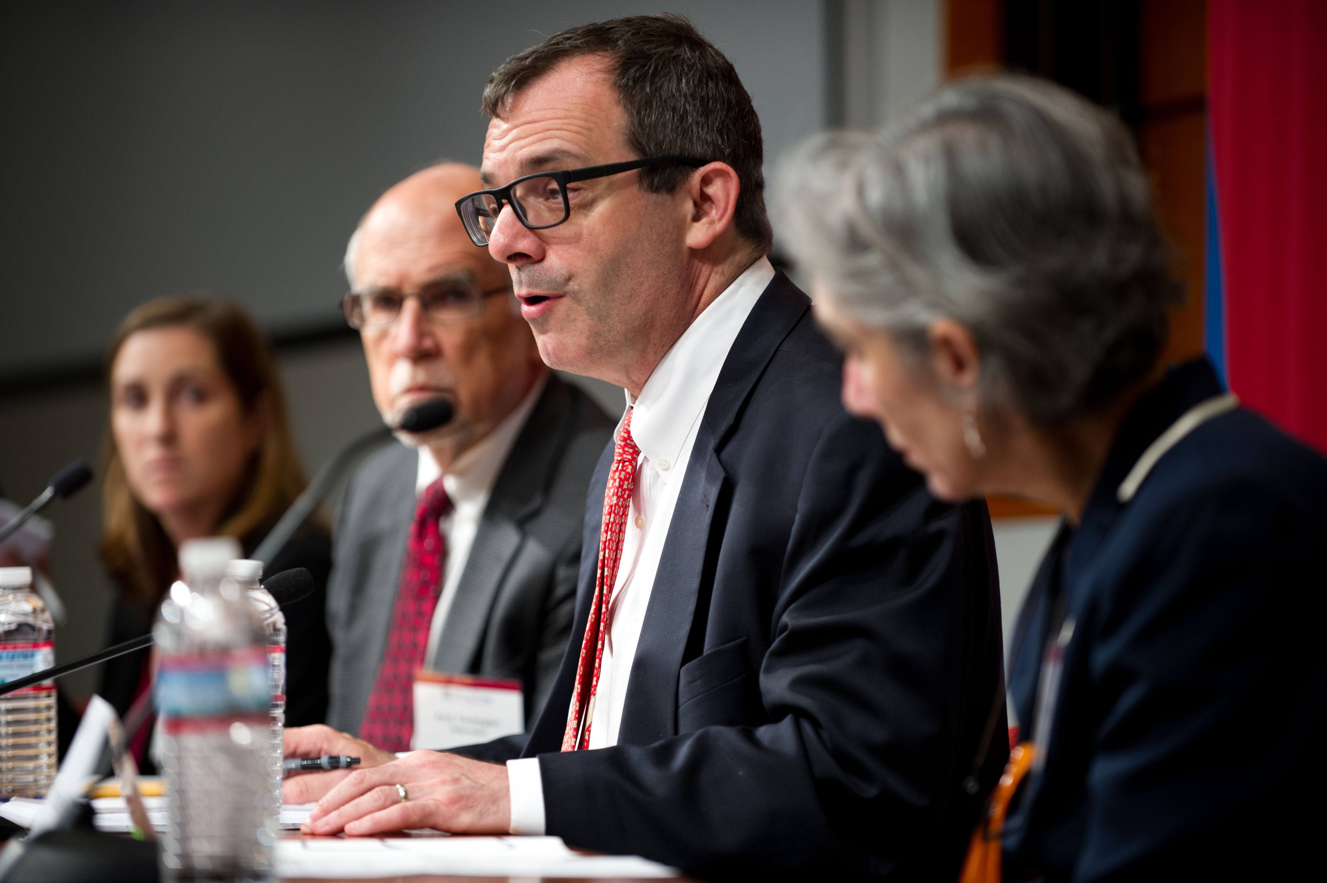 A public-facing photo of the Smithsonian Board of Regents in session, with Regents seated at a long table during an official meeting.