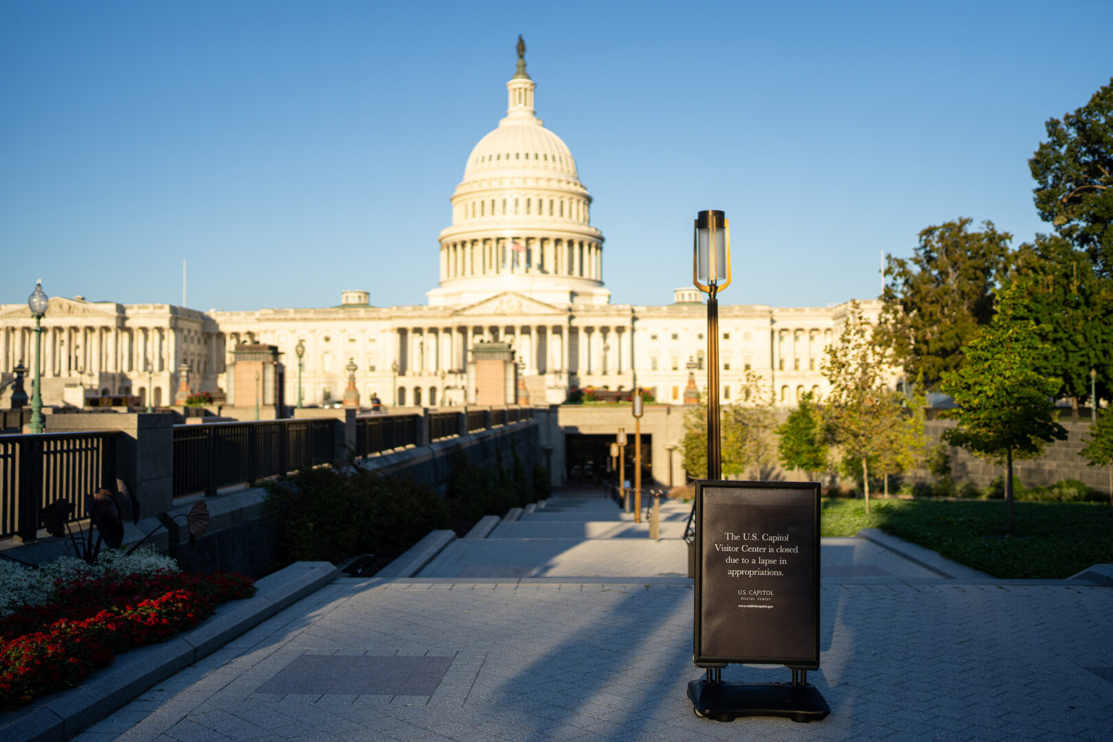 A security screening checkpoint at the U.S. Capitol Visitor Center.