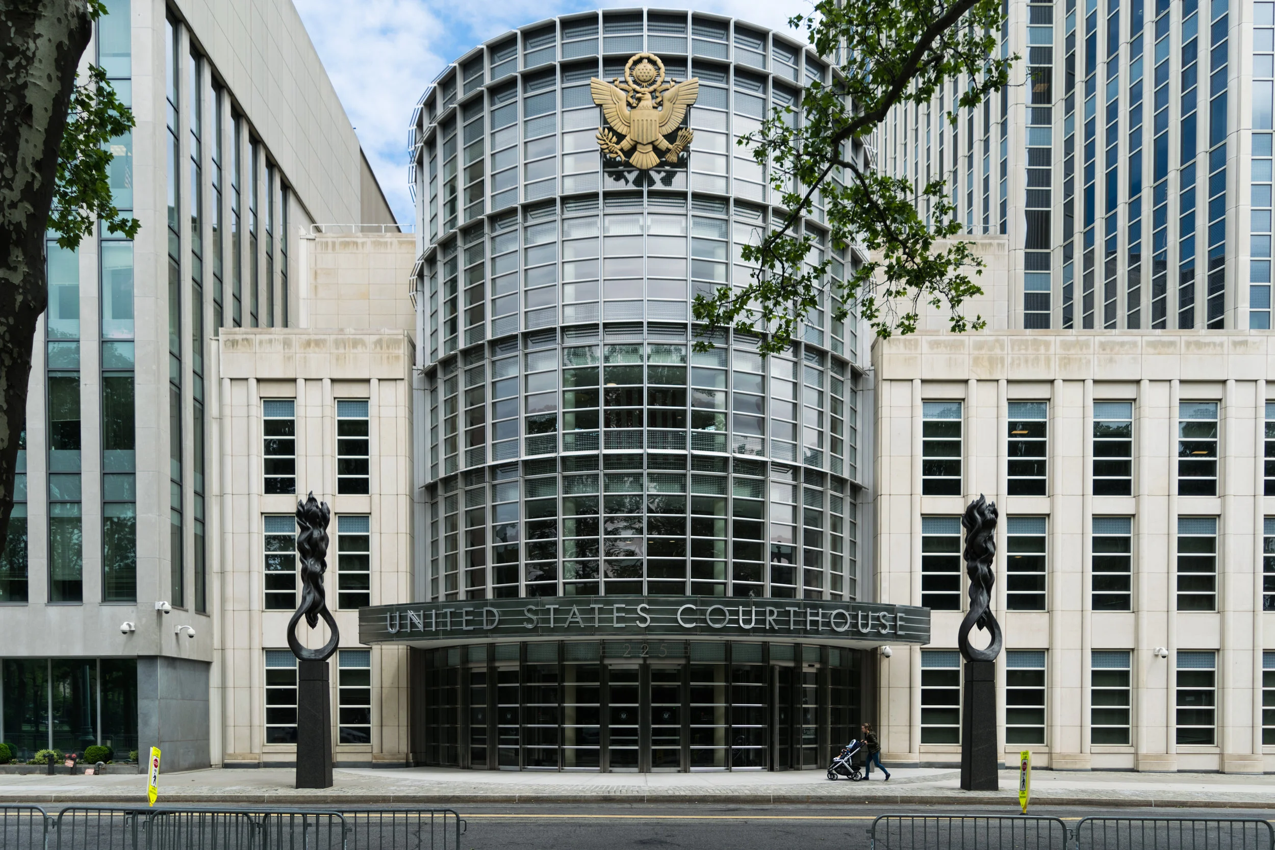 A view of federal court filings or a courthouse context related to Ganz v. Nassau County