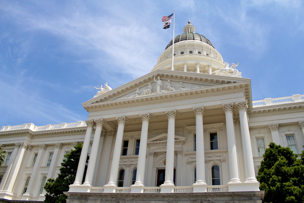 A view of the California State Senate offices at the Capitol complex in Sacramento