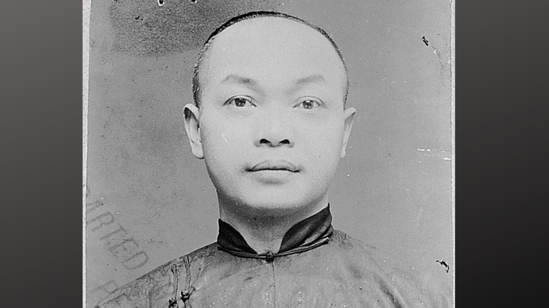 An archival photograph of Wong Kim Ark, whose 1898 Supreme Court case is central to modern debates over birthright citizenship