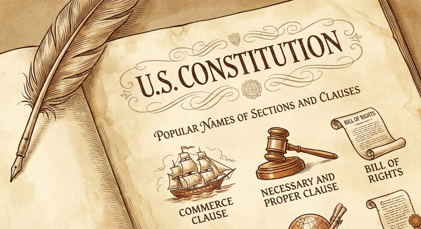 Popular Names of Sections and Clauses