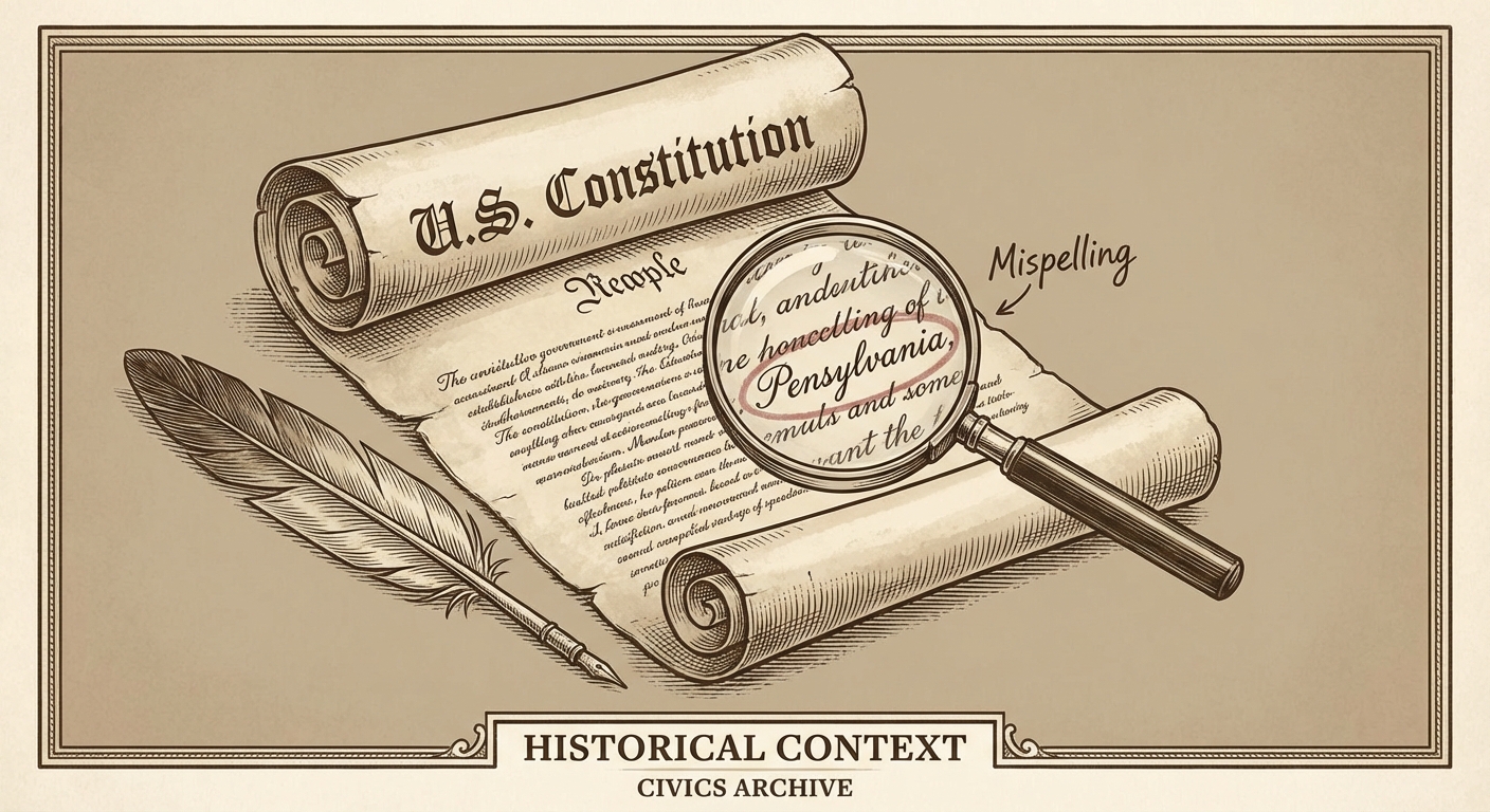 Misspellings in the U.S. Constitution