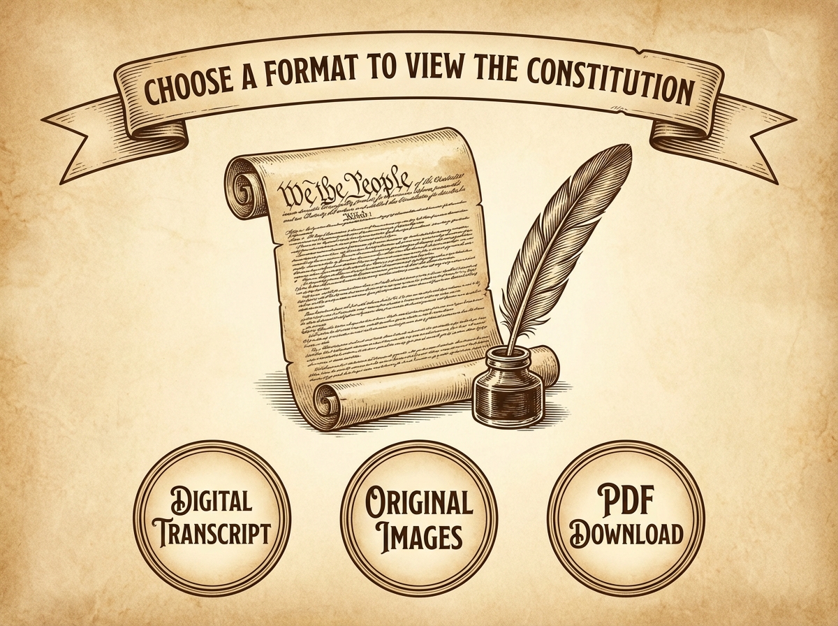 Choose a format to view the Constitution