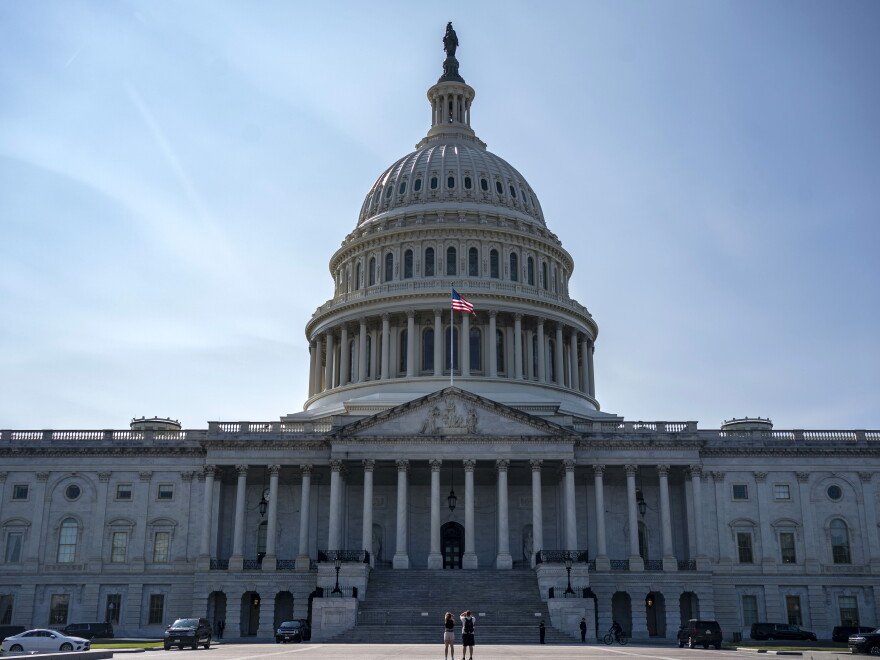 An exterior view of the U.S. Senate side of the Capitol complex in Washington, D.C.
