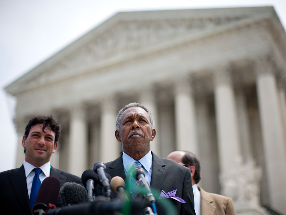 Erich Pratt of Gun Owners of America speaking at a public event or press conference