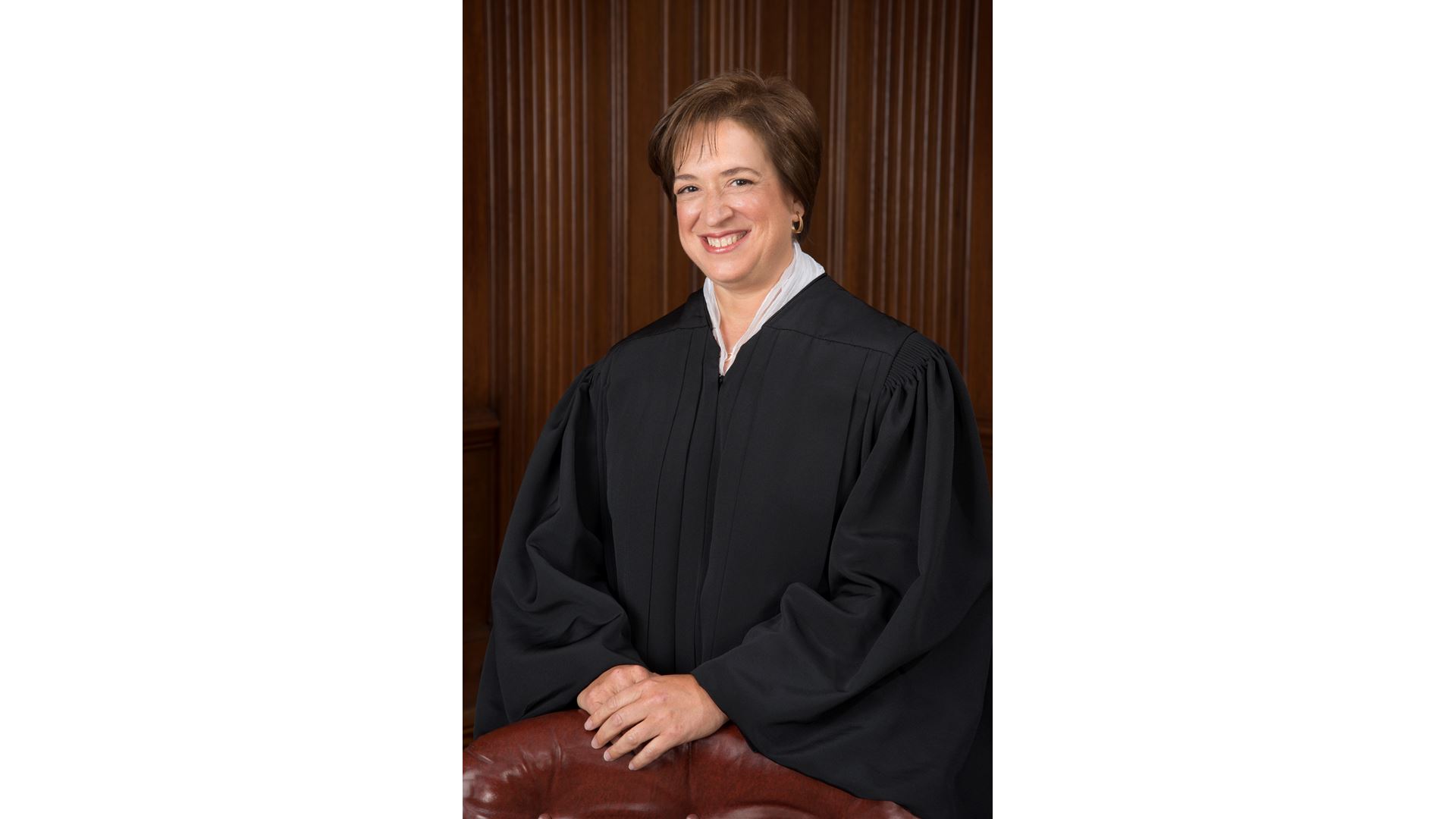 Justice Elena Kagan outside the United States Supreme Court building in Washington, D.C.