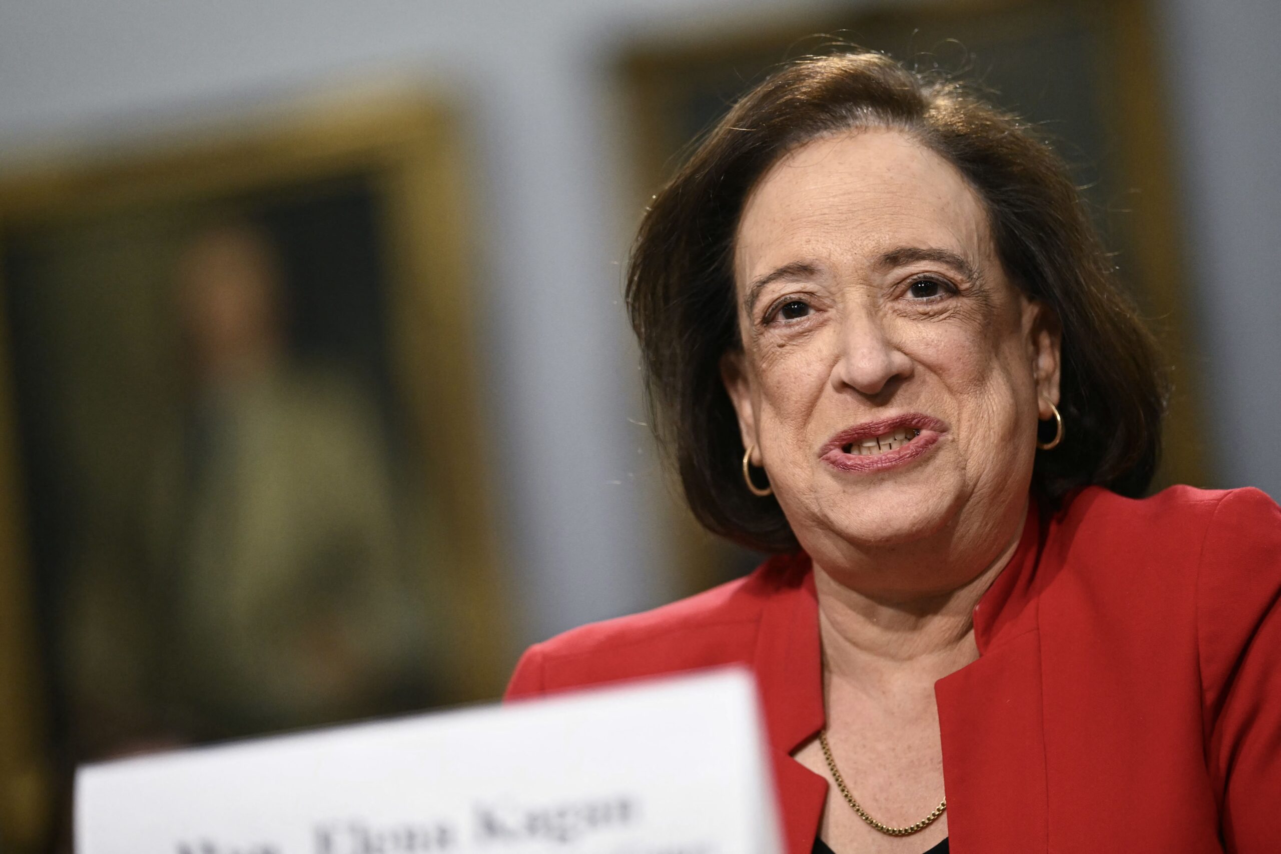 Justice Elena Kagan speaking at a public appearance