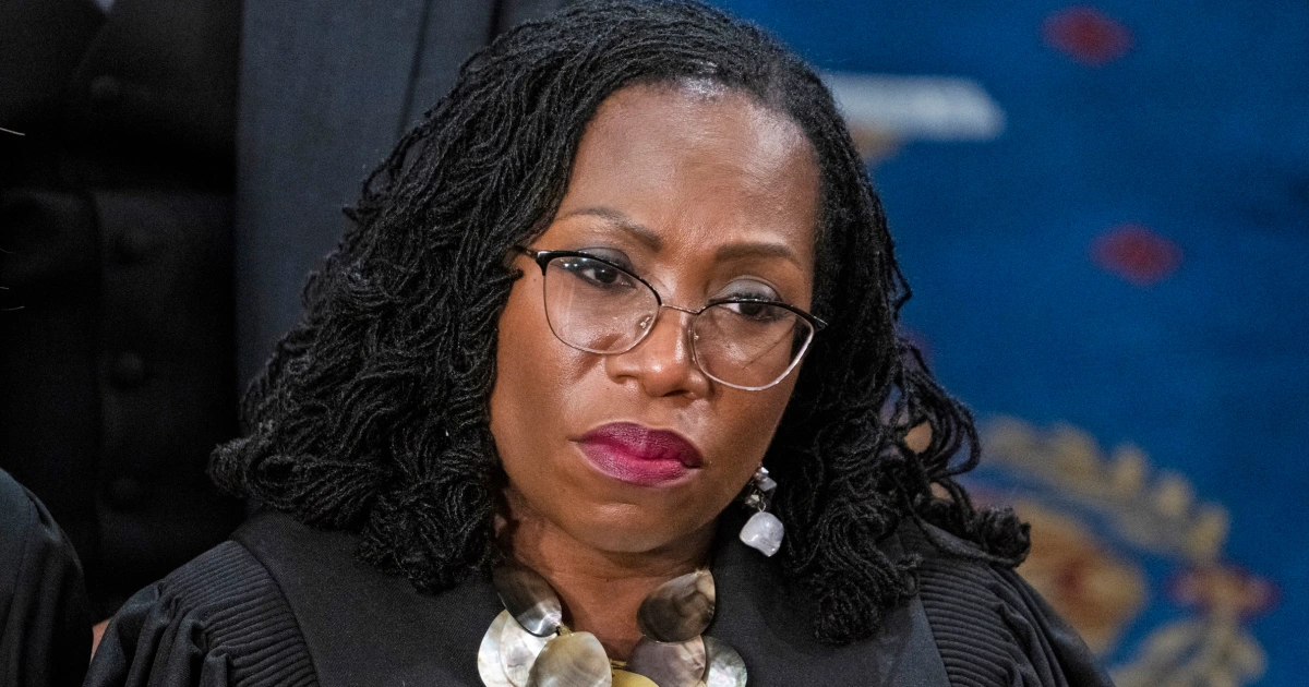 Justice Ketanji Brown Jackson speaking at a public event