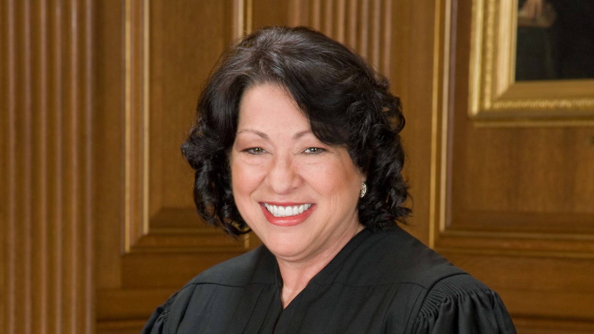 Justice Sonia Sotomayor outside the Supreme Court in Washington, D.C.