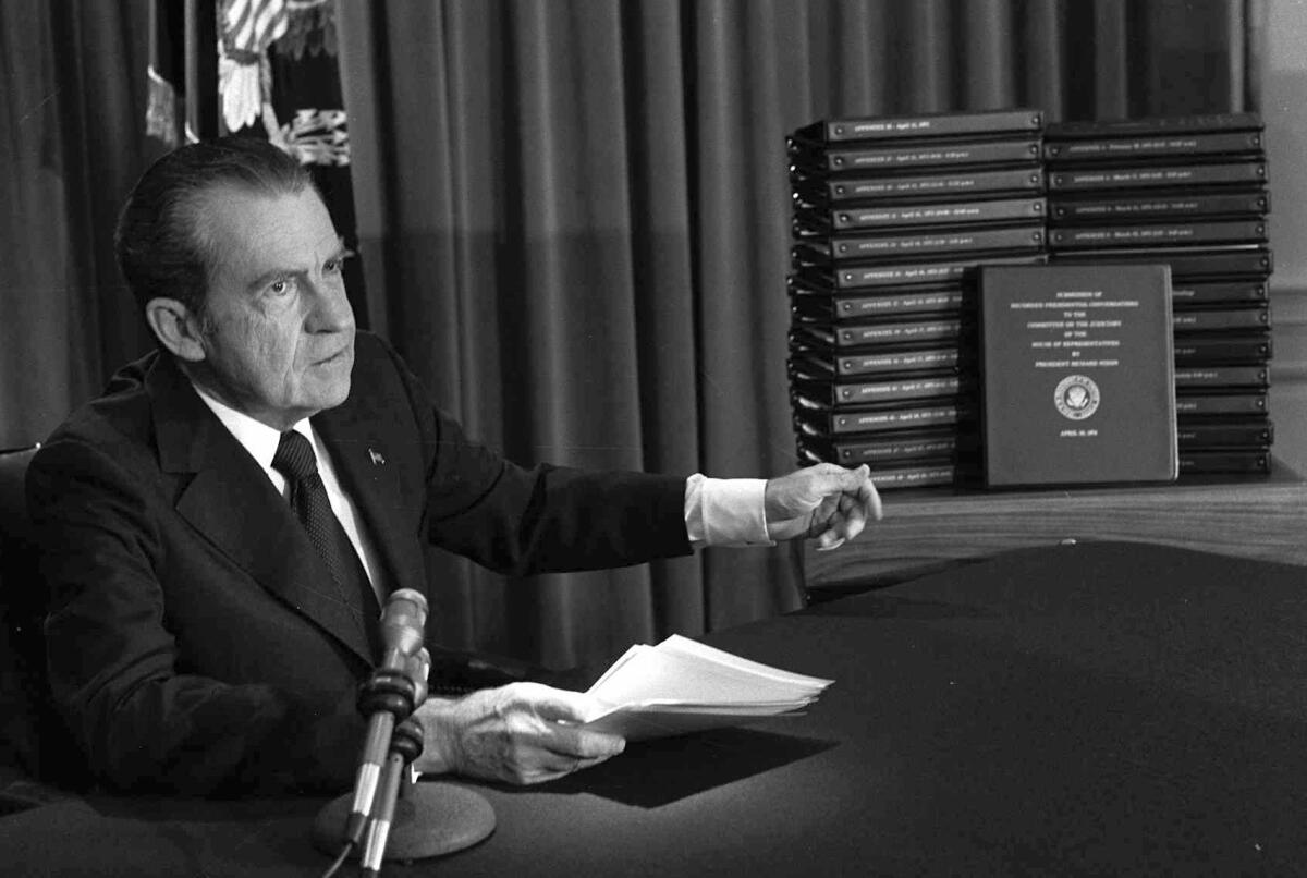 President Richard Nixon in the early 1970s, a reference point for the impoundment disputes that led to the 1974 Impoundment Control Act