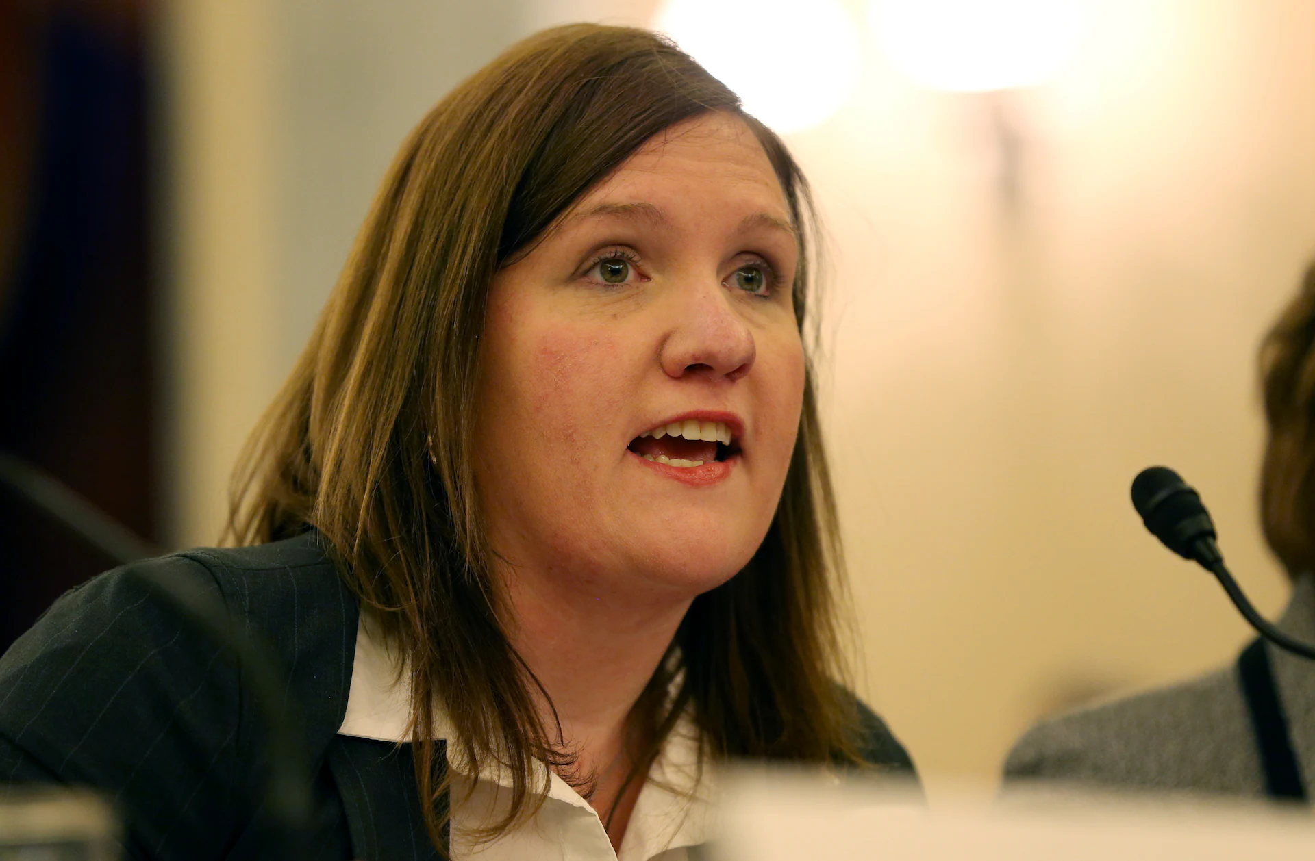 Rebecca Slaughter, a Federal Trade Commission official, photographed in a public government setting