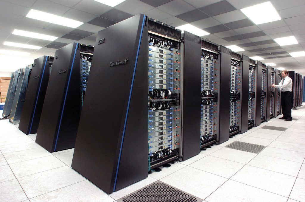 Rows of server racks inside a data center, illustrating the kinds of systems that store and process sensitive user information