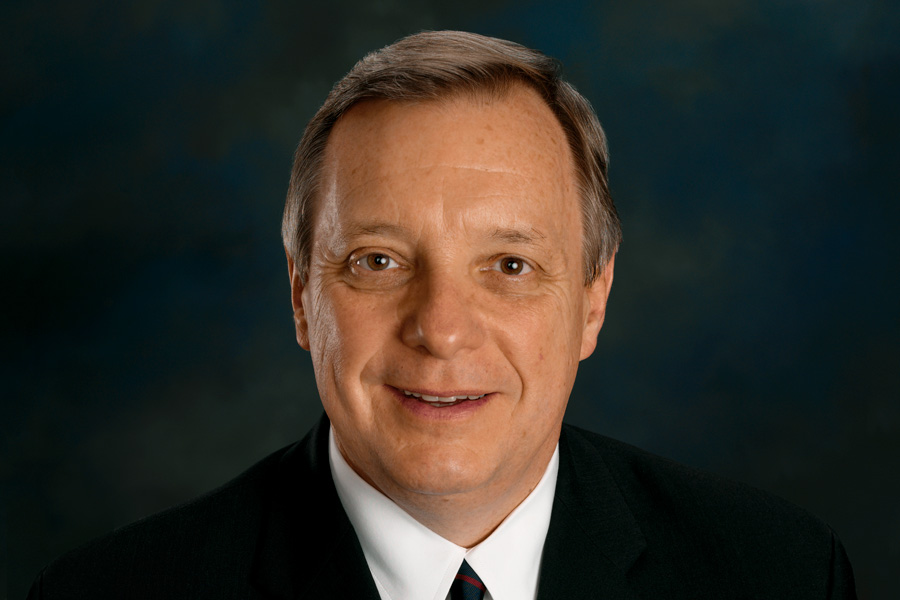 Sen. Dick Durbin in an official Senate portrait or comparable public Senate setting.