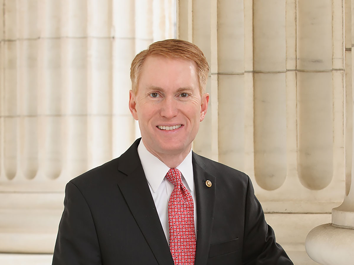 Sen. James Lankford speaks at a public event