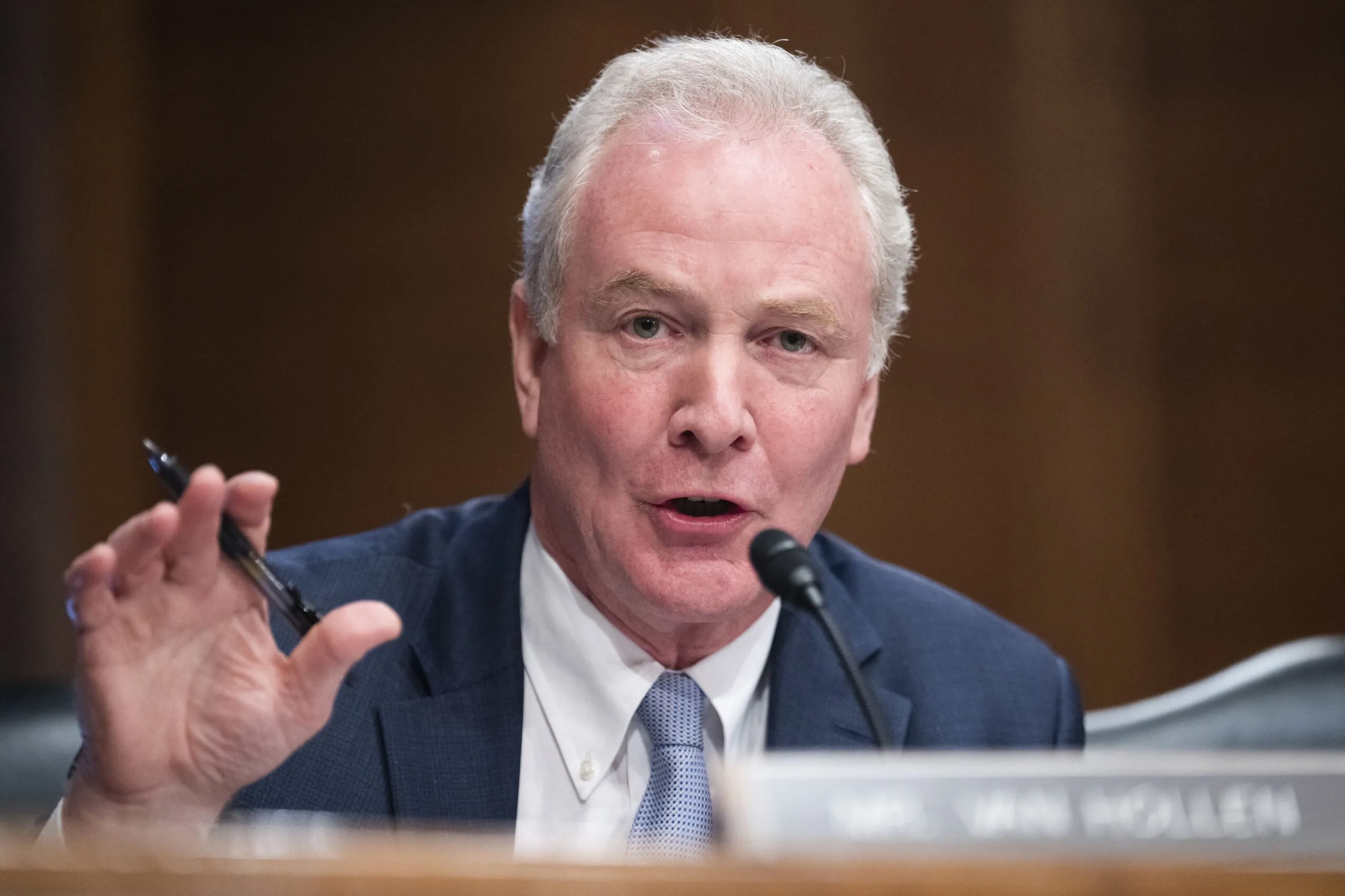 Senator Chris Van Hollen during a public appearance
