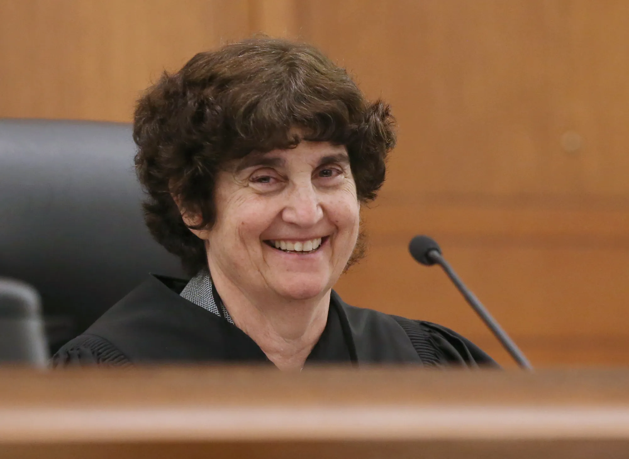 Senior U.S. District Judge Patti Saris at a public event in Boston, Massachusetts.