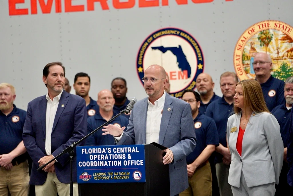 Signage outside the Florida Division of Emergency Management.