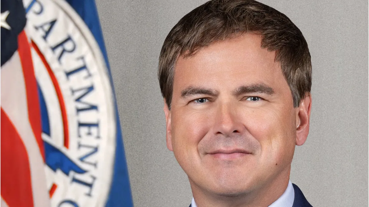 TSA Administrator David Cummins speaking during an official appearance