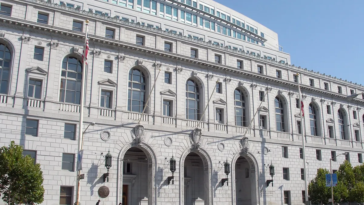 The California Supreme Court building in San Francisco