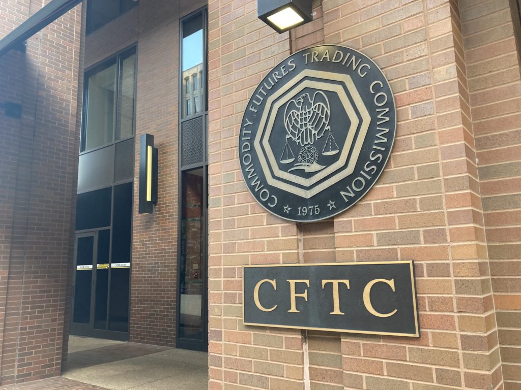 The Commodity Futures Trading Commission headquarters building in Washington, D.C.