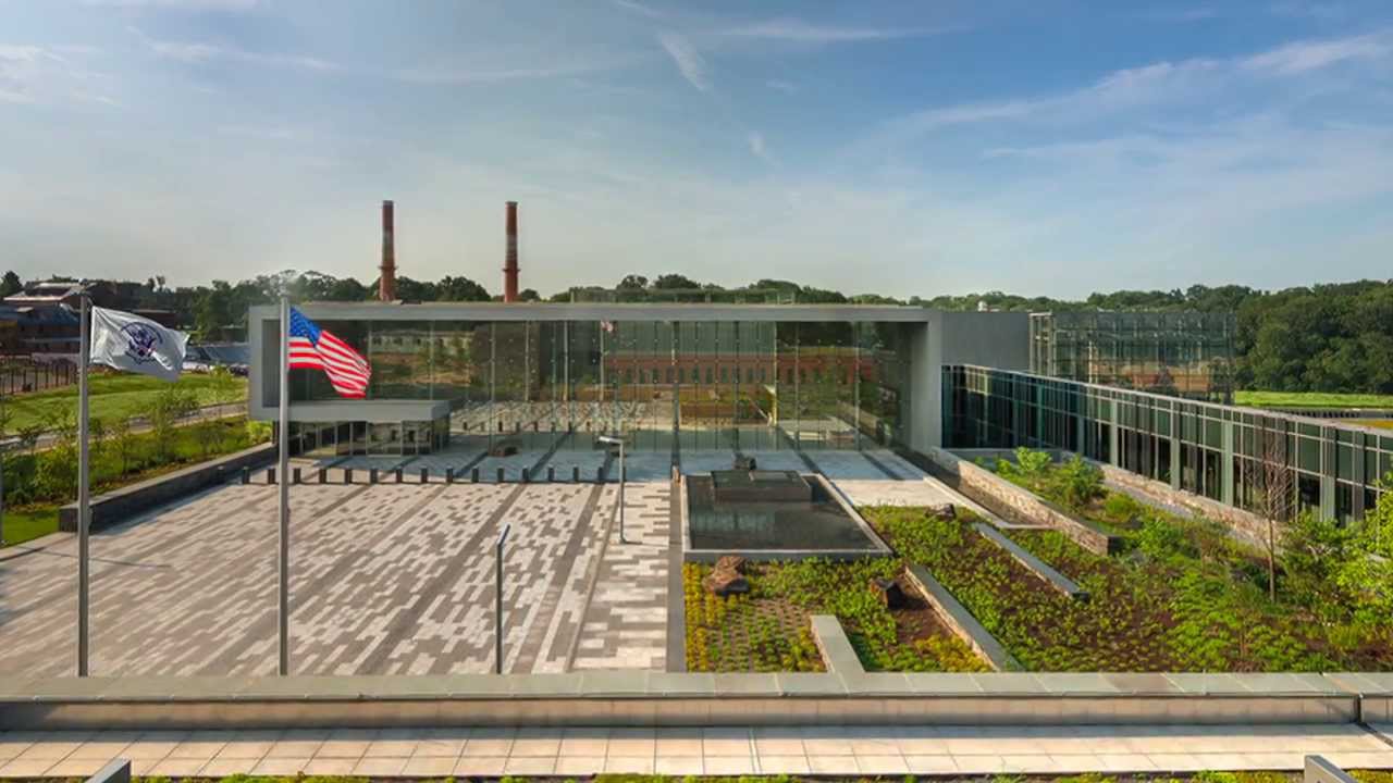 The Department of Homeland Security headquarters complex photographed from outside