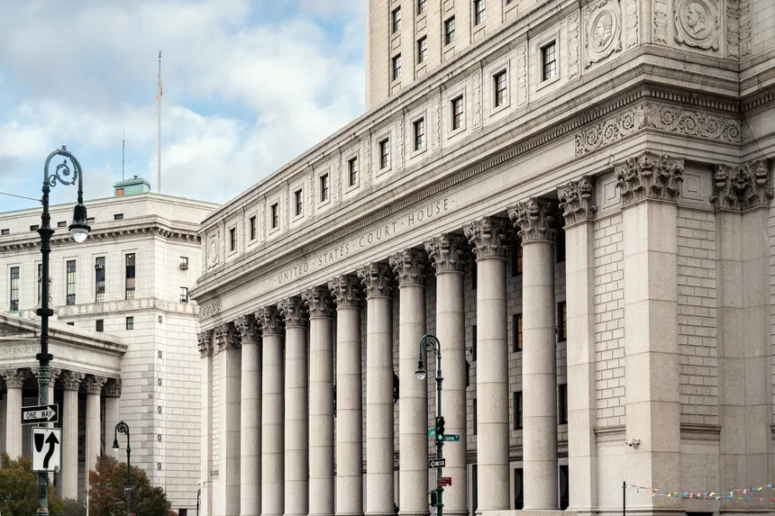 The E. Barrett Prettyman Federal Courthouse in Washington, DC, home to the U.S. District Court for the District of Columbia, a frequent venue for major administrative-law challenges.
