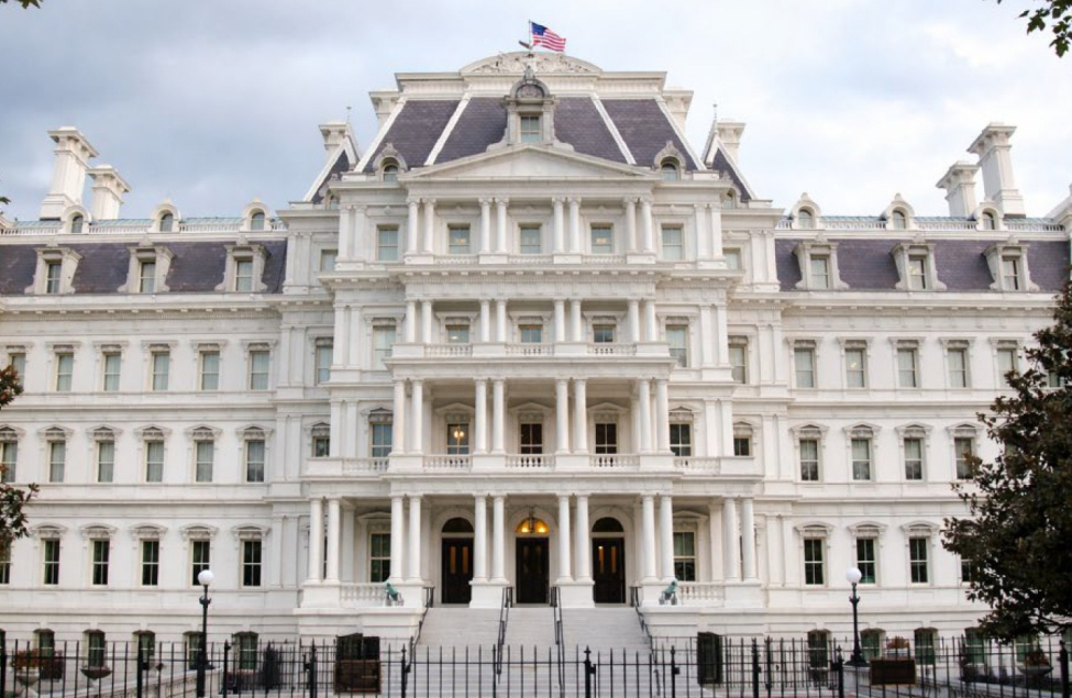The Eisenhower Executive Office Building in Washington, where White House policy offices are located.