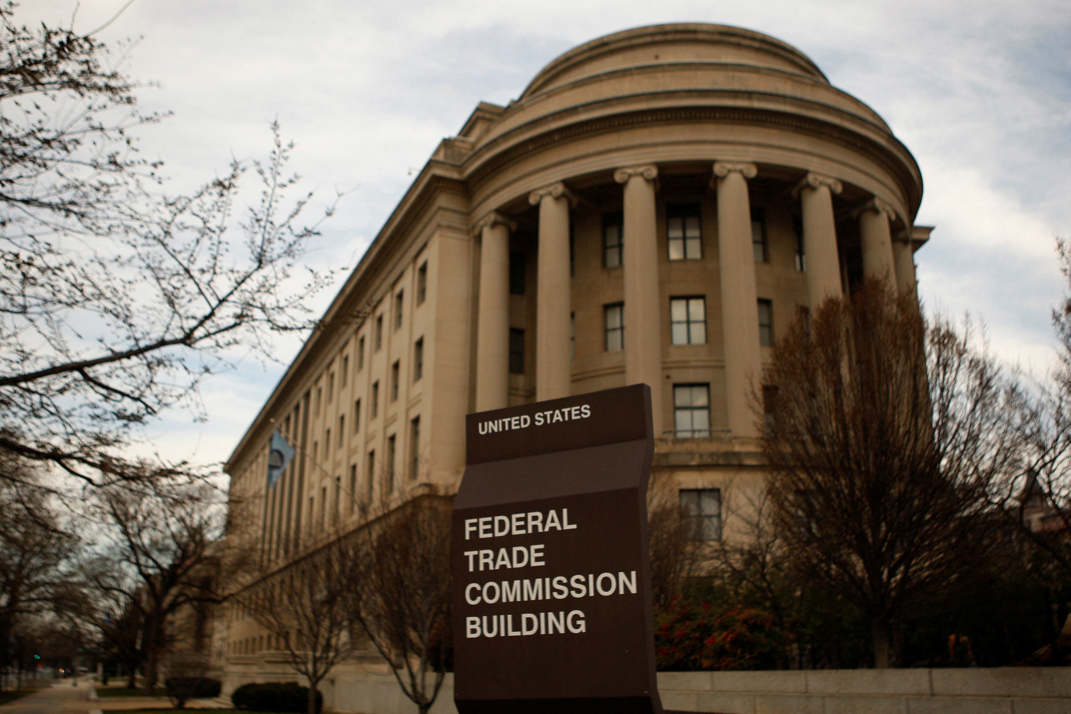 The Federal Trade Commission headquarters building in Washington, DC