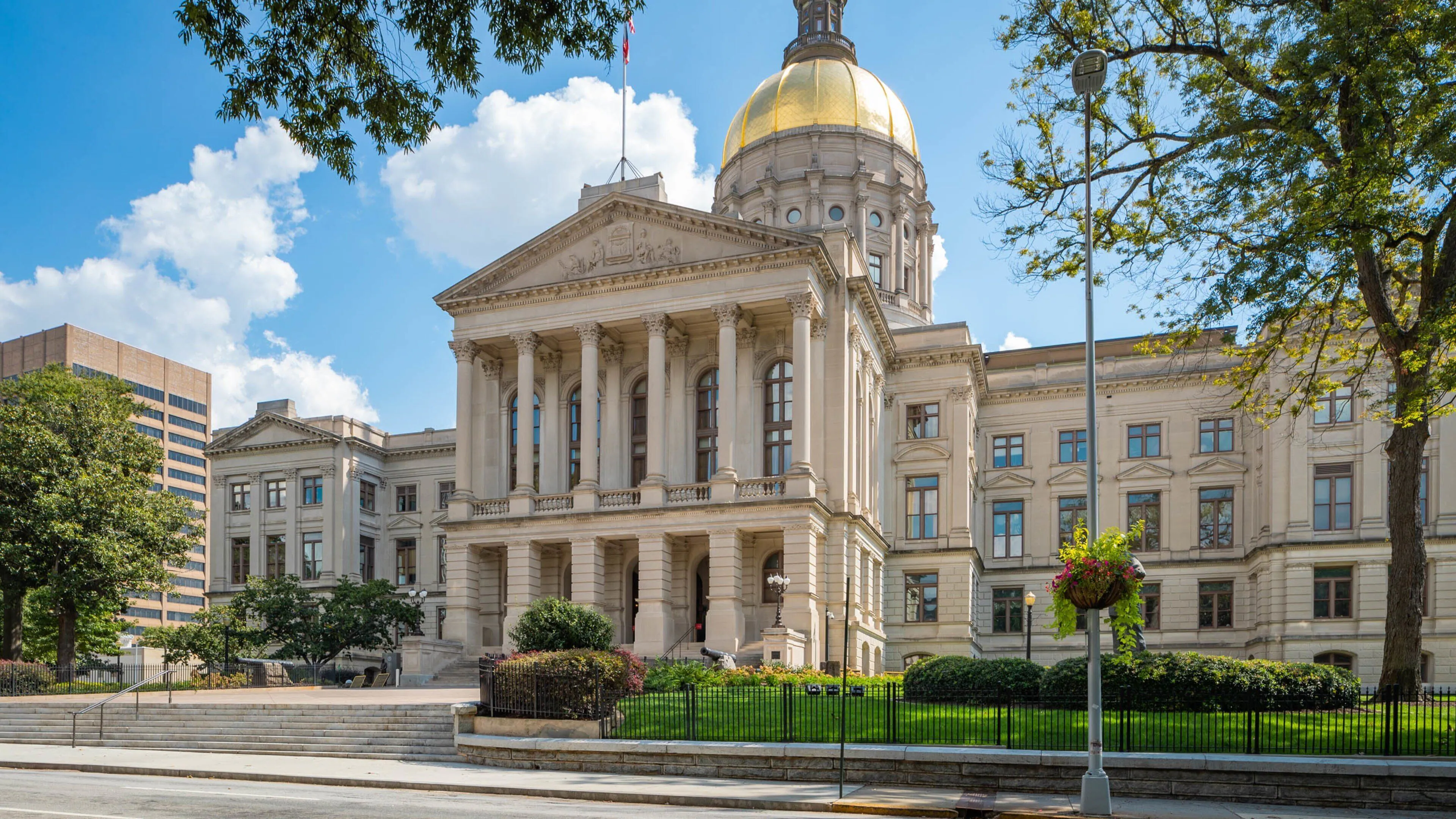 The Georgia State Capitol in Atlanta, photographed from the front