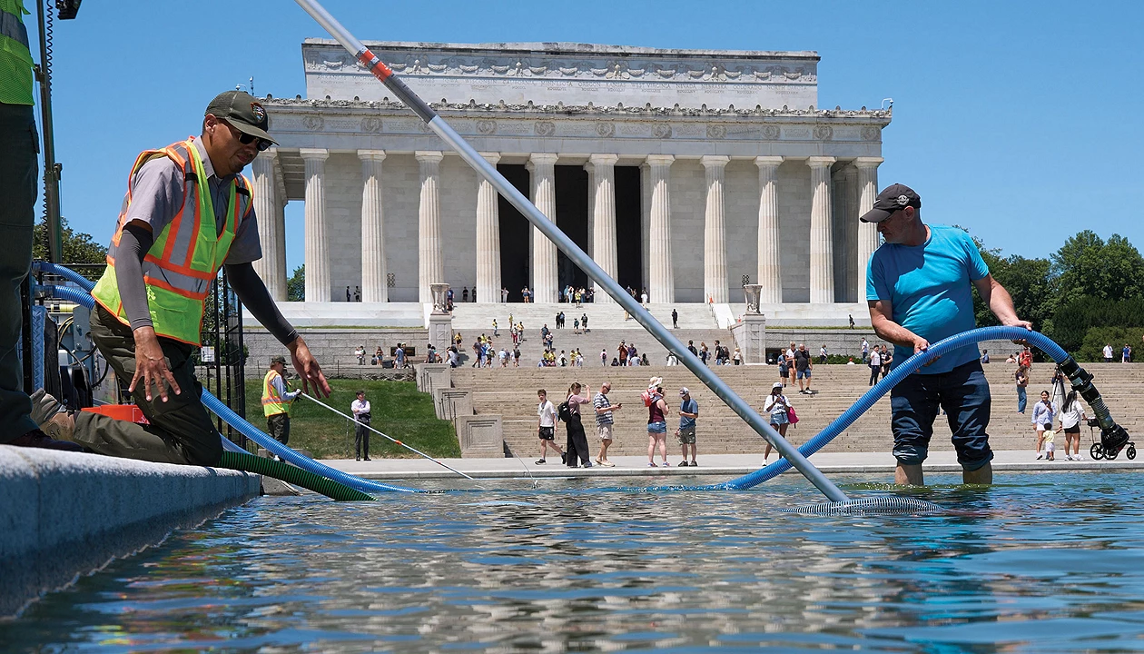 The Lincoln Memorial Reflecting Pool in Washington, D.C.