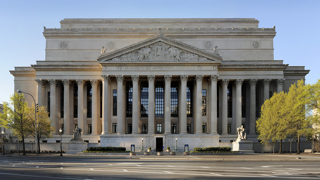 The National Archives Building in Washington, D.C., which houses the Office of the Federal Register