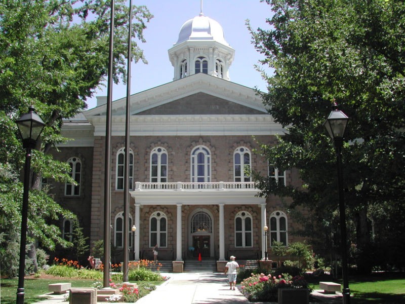 The Nevada Secretary of State’s office in Carson City, which issues statewide election guidance that can become central in disputes about mail ballot receipt deadlines
