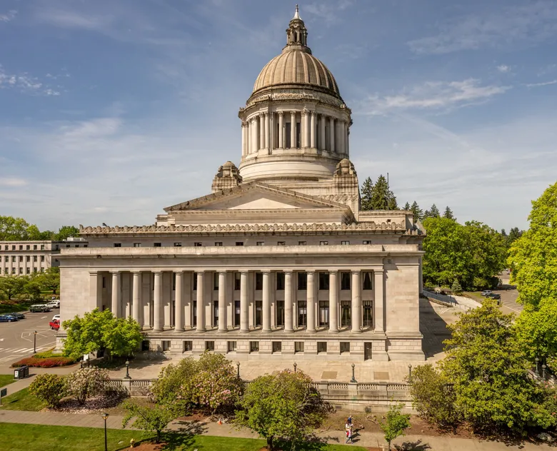 The New York State Capitol building in Albany, New York