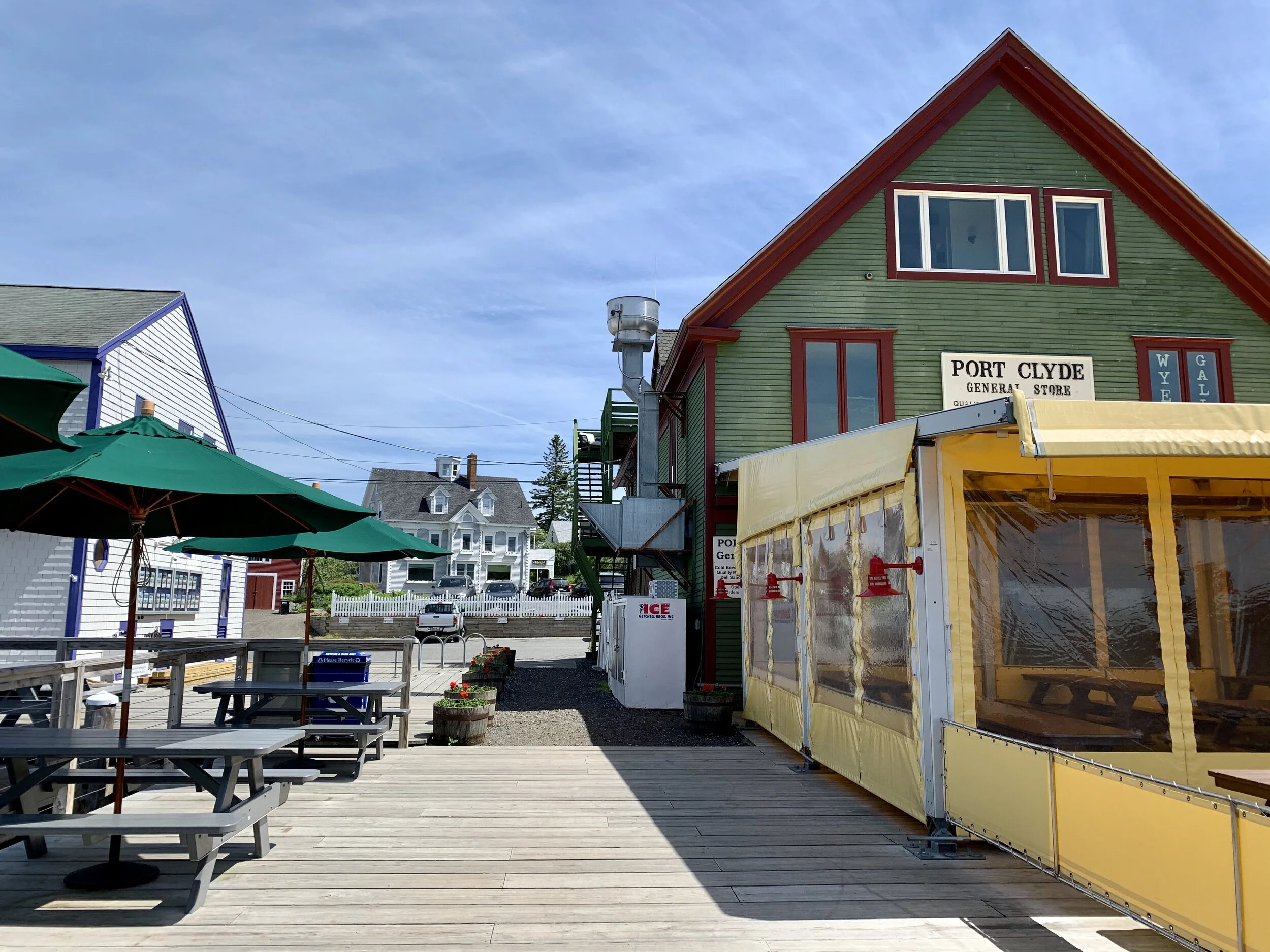 The Port Clyde General Store in Maine, one of the locations named in calls to confront Chief Justice John Roberts in public.