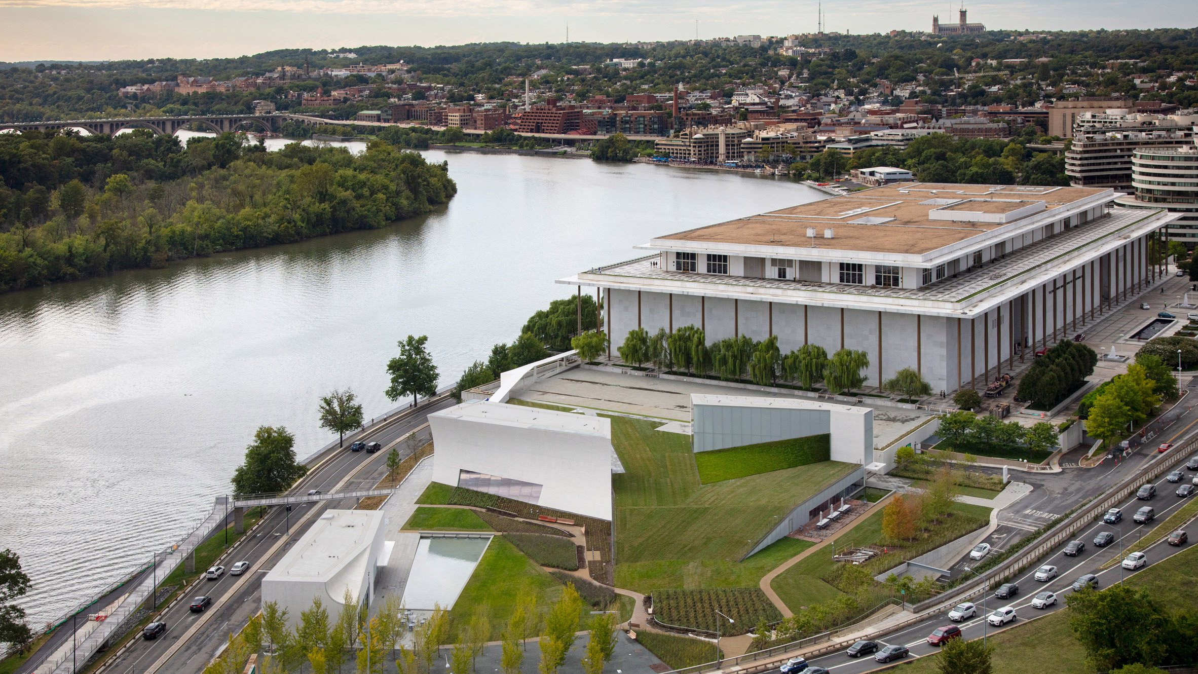 The REACH expansion pavilions at the Kennedy Center in Washington, DC