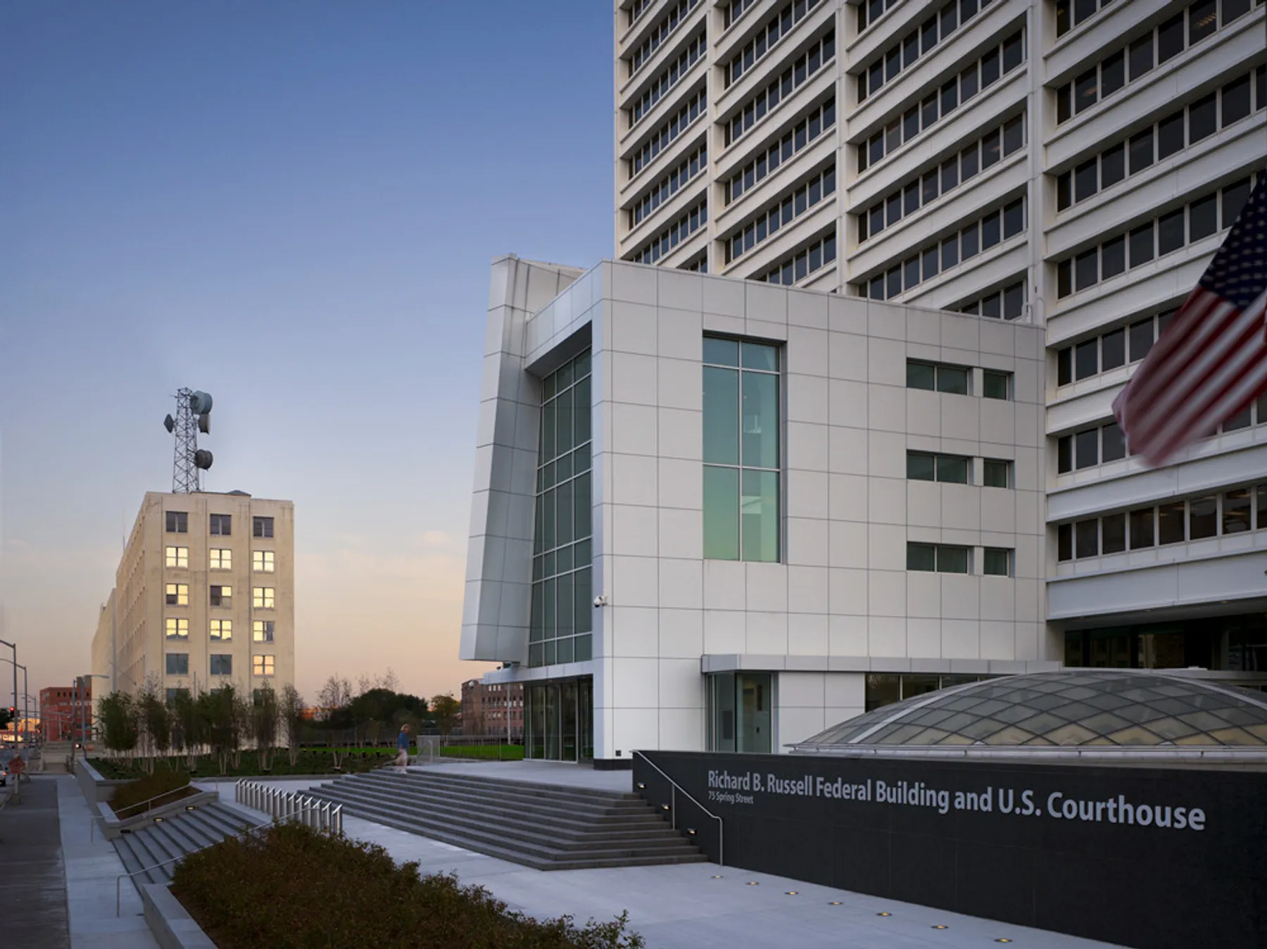 The Richard B. Russell Federal Building and U.S. Courthouse in Atlanta, home to the U.S. District Court for the Northern District of Georgia, where the Georgia redistricting cases returned on remand