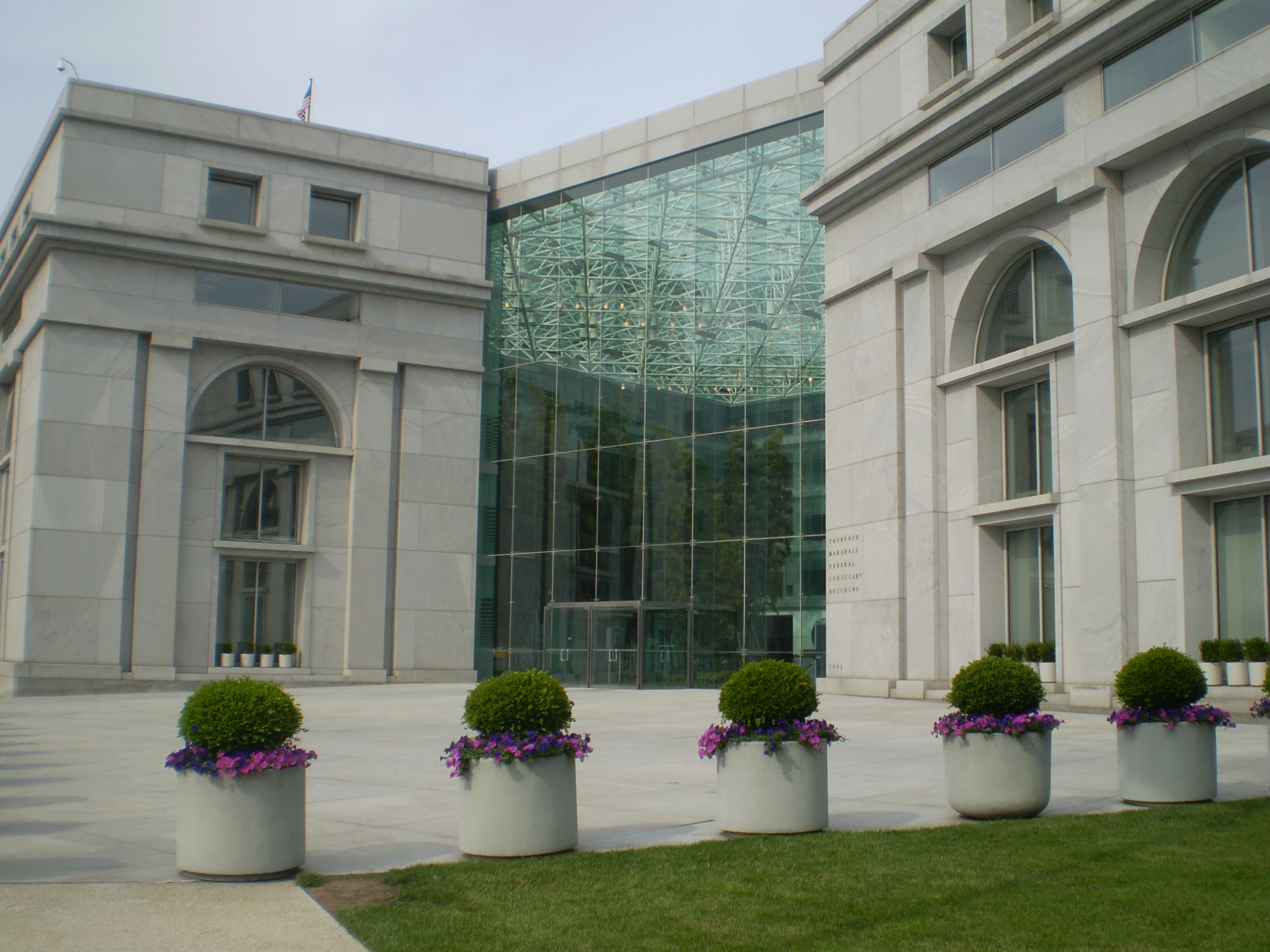 The Thurgood Marshall Federal Judiciary Building in Washington, D.C., which houses key administrative offices for the federal courts