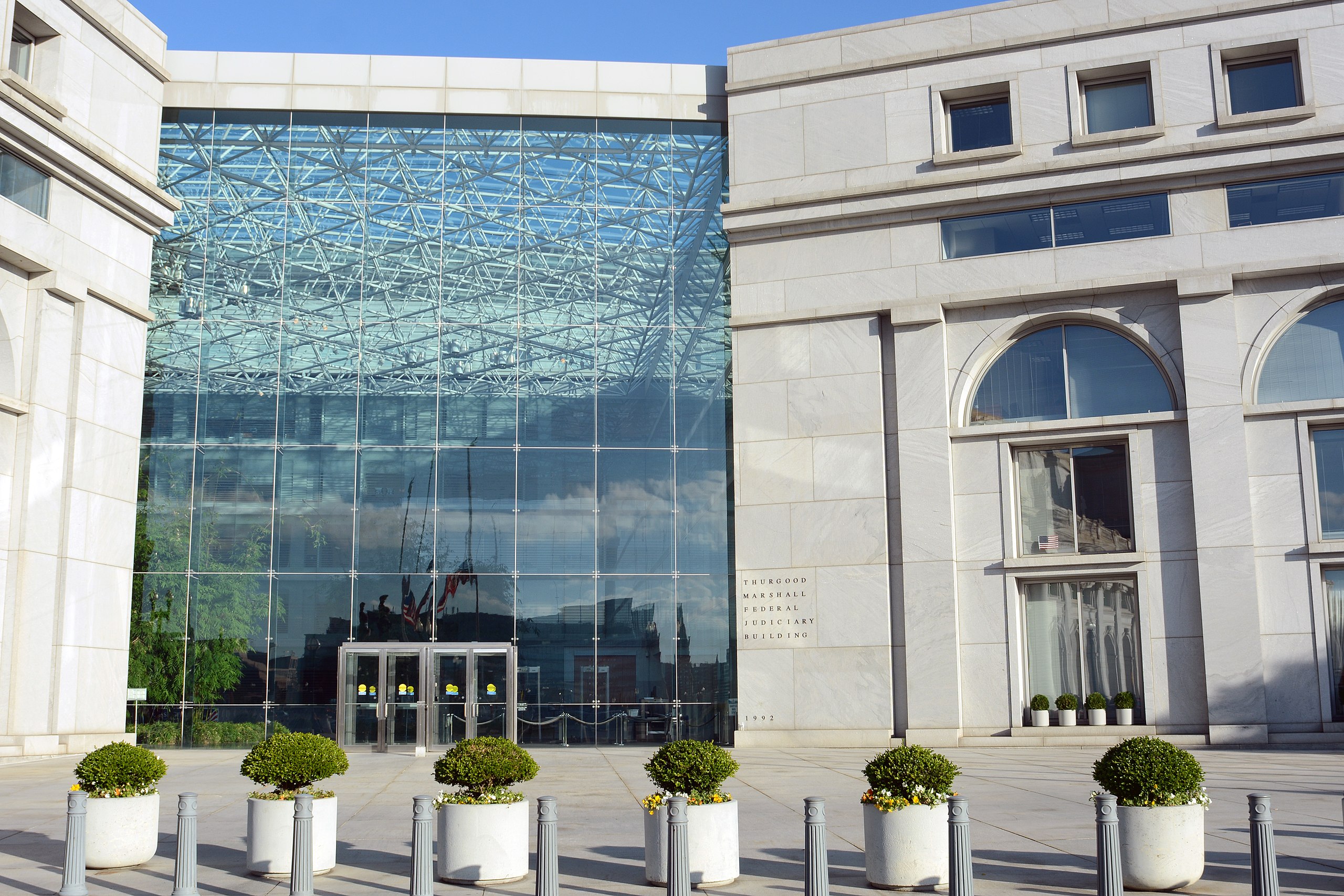 The Thurgood Marshall Federal Judiciary Building in Washington, D.C., which houses major federal judiciary administrative offices.