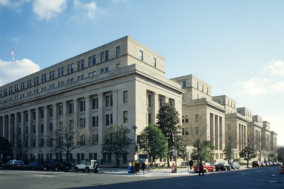 The U.S. Department of the Interior building in Washington, D.C.