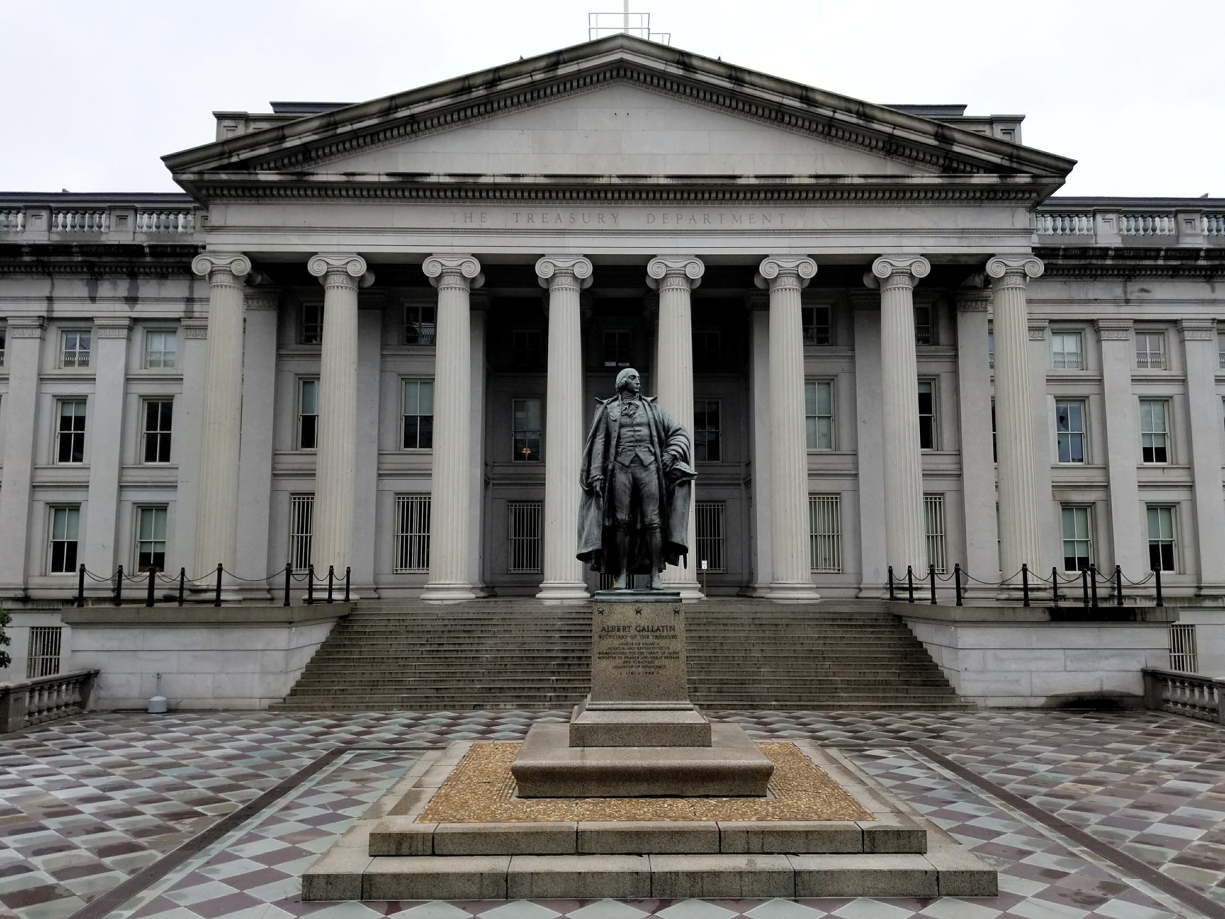 The U.S. Department of the Treasury building in Washington, D.C., where the chair of the interagency CFIUS process is housed