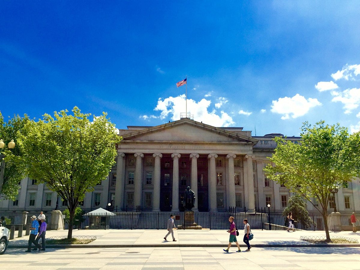 The U.S. Department of the Treasury building in Washington, D.C.