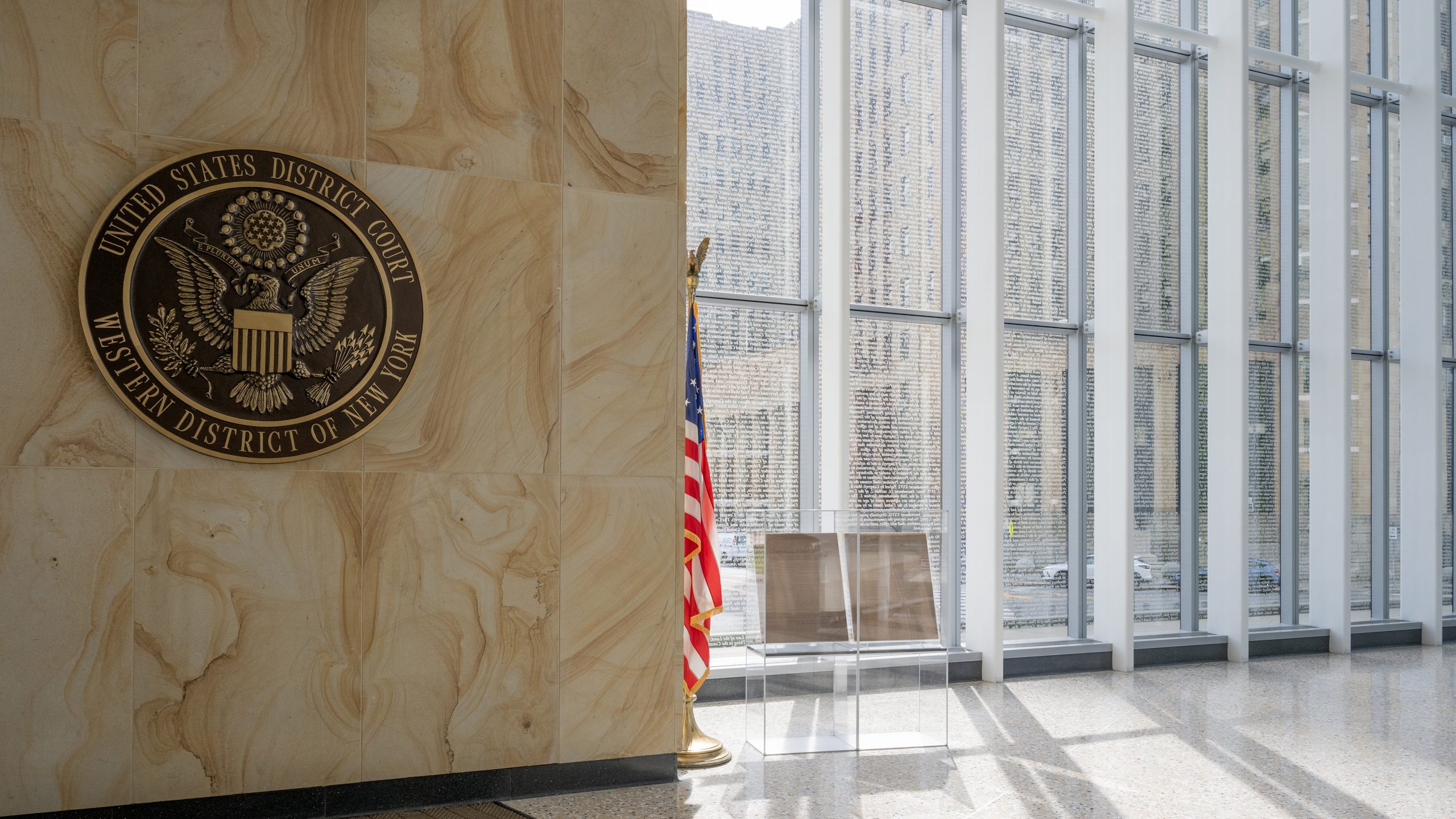 The U.S. District Court for the Western District of New York courthouse exterior
