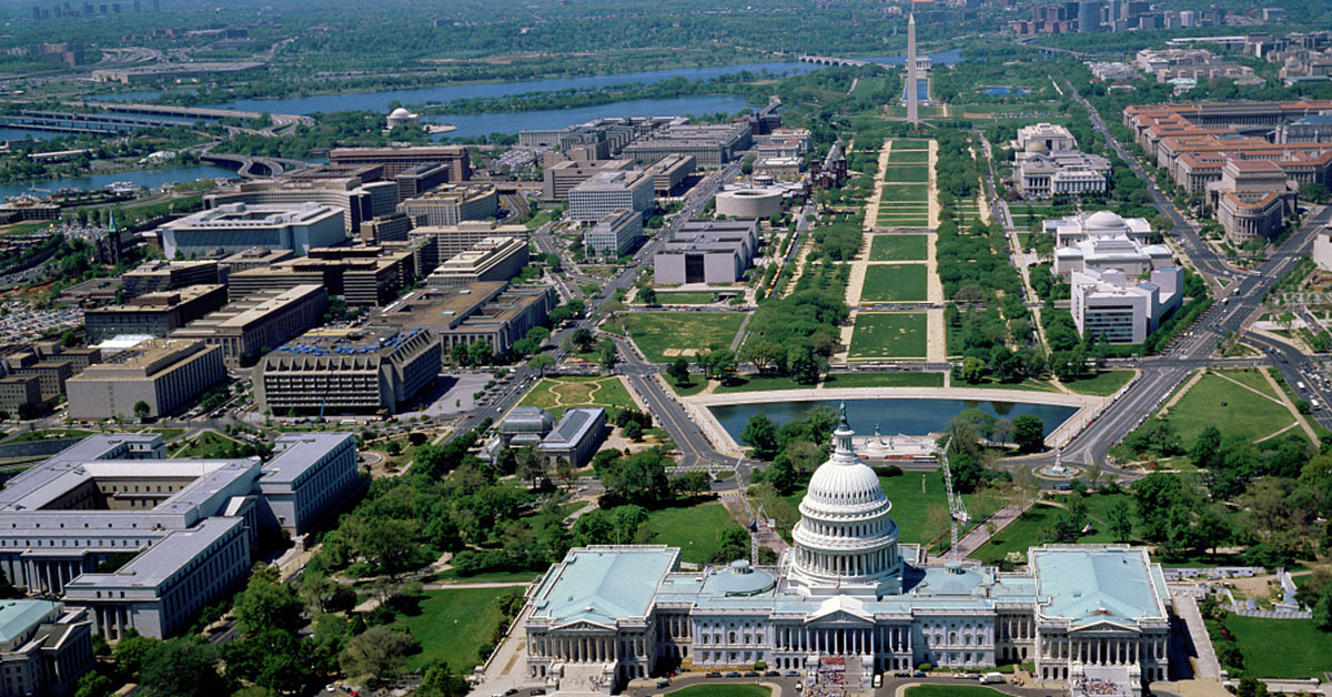 The United States Capitol building in Washington, D.C., photographed from the National Mall
