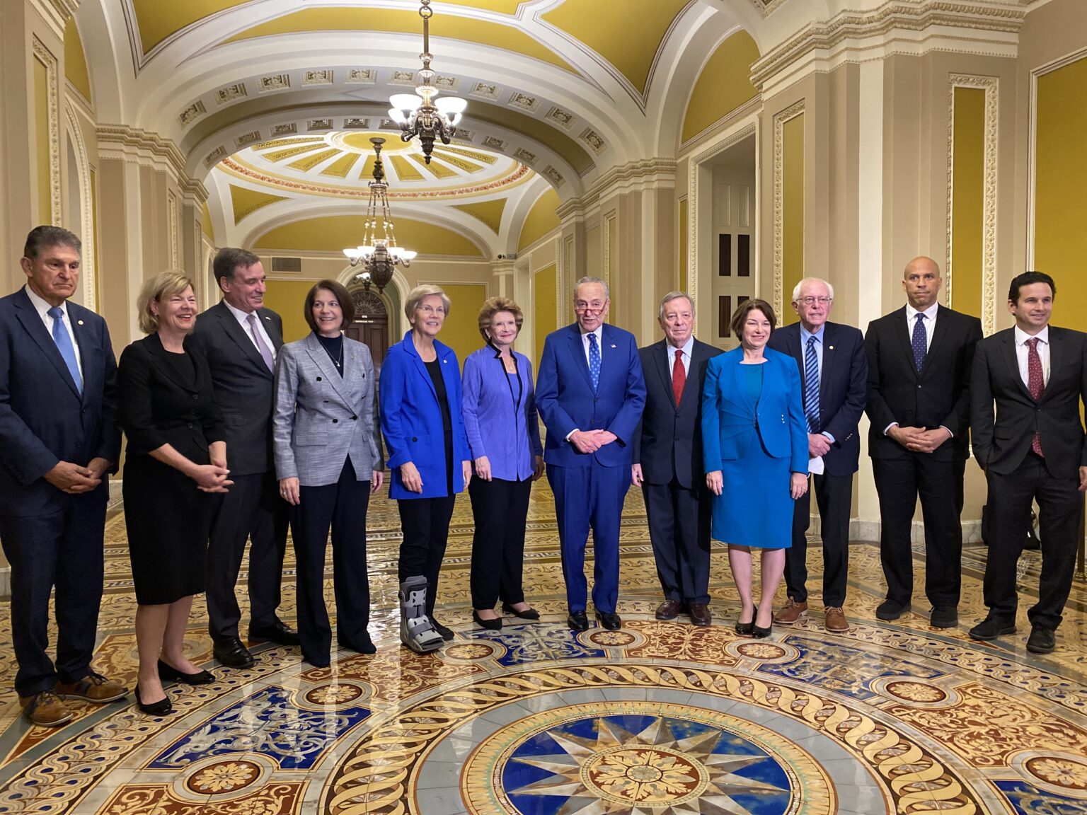 The United States Senate chamber during an active session in Washington, D.C., with senators at their desks and the presiding officer at the rostrum, news photography style