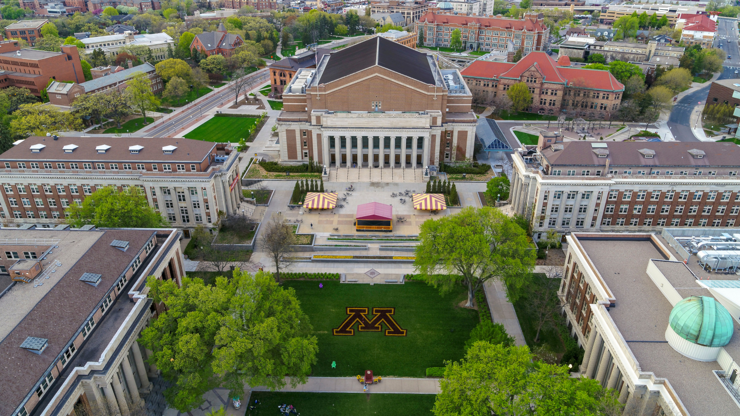The Washington Avenue Bridge on the University of Minnesota campus in Minneapolis